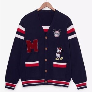 Unisex Disney Mickey Mouse Retro Baseball Cardigan — BoxLunch‎ Exclusive